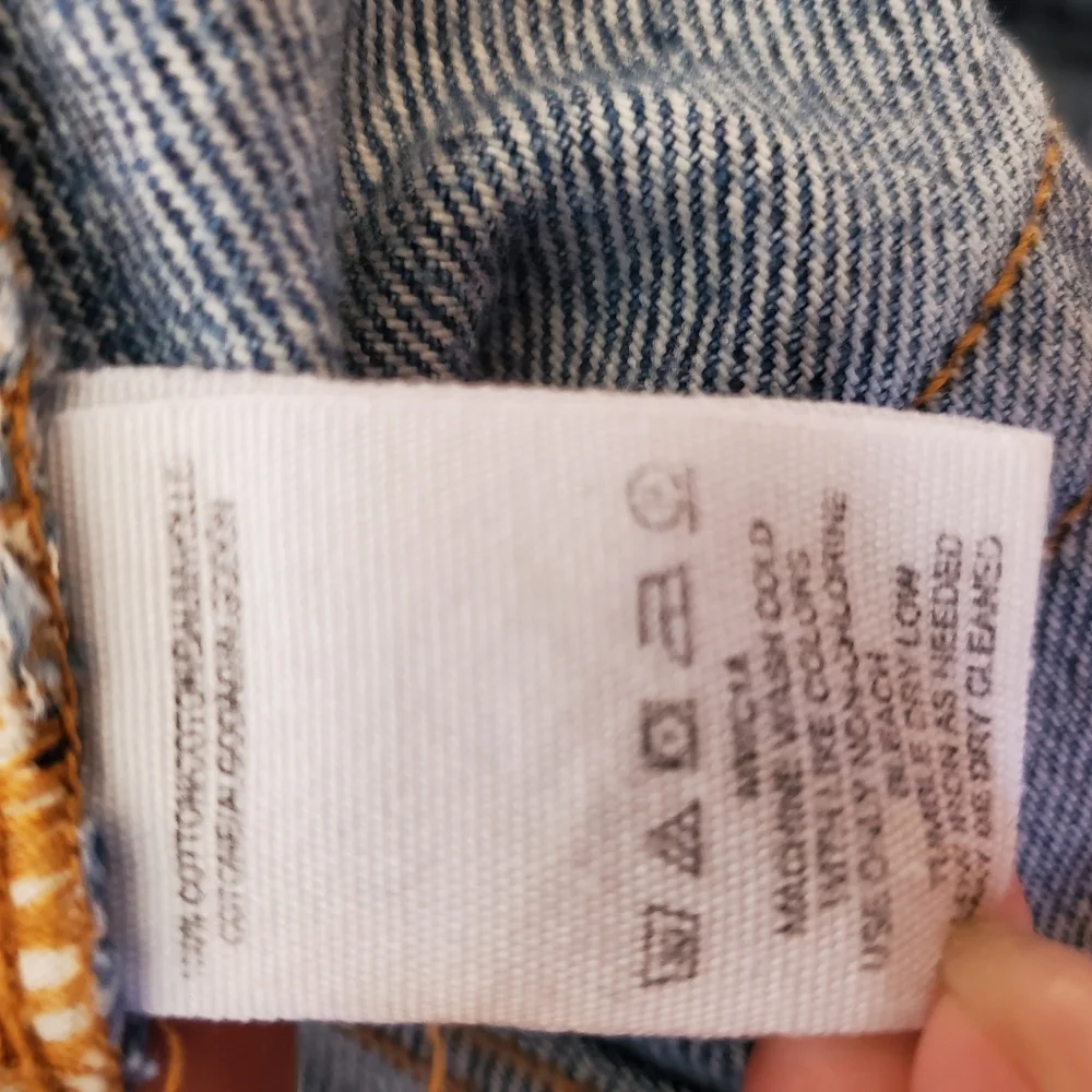 ♧ We the Free Denim Button Fly High Rise Skirt Size 25 Blue - Picture 3 of 5